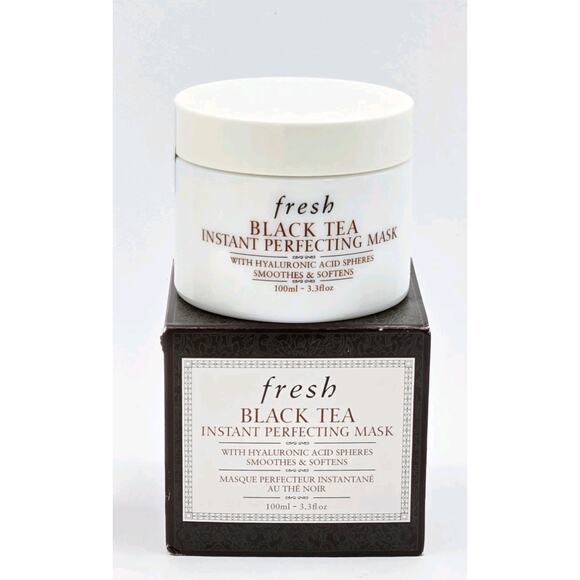 Fresh Black Tea Instant Perfecting Mask- Hyaluronic Acid-Full Size 3.3oz NIB - Picture 1 of 3